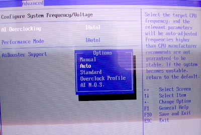 Overclocking failed message in bios