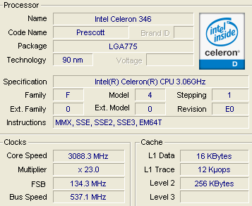 Intel Celeron D Download