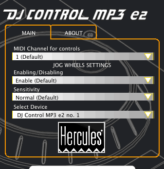 hercules dj control mp3 e2 drivers mac