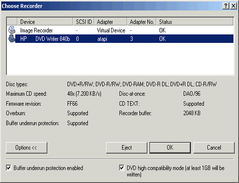 dvd writer 840b
