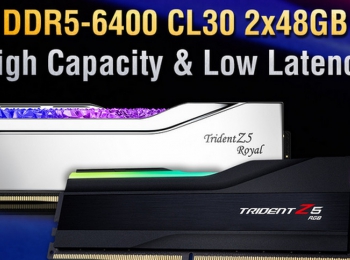 G.SKILL Announces DDR5-6400 CL30 96GB (2x48GB) Low-Latency, Large-Capacity Memory Kit Specification