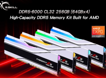 G.SKILL Reveals World's First Large Capacity 256GB (64GBx4) DDR5 U-DIMM Memory at DDR5-6000 CL32 Overclocked Speed
