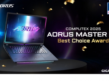 GIGABYTE AORUS MASTER 16 AI PC Wins COMPUTEX 2025 Best Choice Award