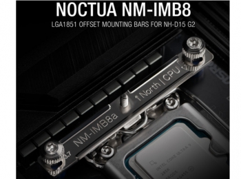 Noctua releases NH-D15 G2 specific offset LGA1851 mounting bars for improved cooling performance