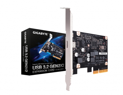 GIGABYTE USB 3.2 Gen 2x2 PCIe Expansion Card Brings 20Gbps Transfer Speed to Your Older Motherboard