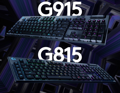 Logitech Unveils the G915 LIGHTSPEED and G815 LIGHTSYNC RGB Mechanical Gaming Keyboards