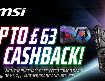 MSI Offers up to €70 Cashback for Selected Combo Deals of MSI Z390 Motherboard and Intel CPU