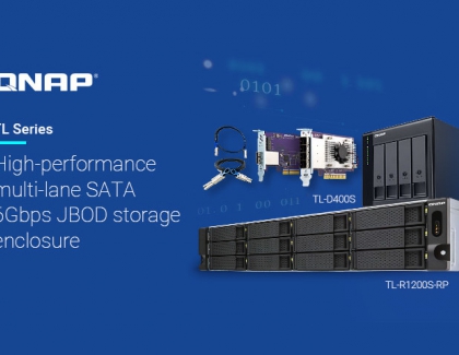 QNAP Releases 4/8/16-bay Desktop TL-D400S, TL-D800S, TL-D1600S and 4/12-bay Rackmount TL-R400S and TL-R1200S-RP SATA JBOD Storage Enclosure