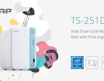 QNAP Releases Intel Dual-Core TS-251D Multimedia NAS with PCIe Expandability