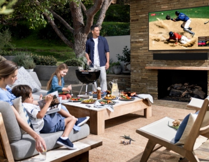 Samsung Takes the Home Entertainment Experience Outdoors with TV and Soundbar, The Terrace
