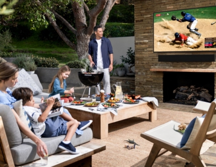 Samsung Takes the Home Entertainment Experience Outdoors with TV and Soundbar, The Terrace