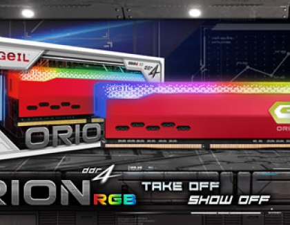GeIL Announces the Availability of ORION RGB Gaming Memory