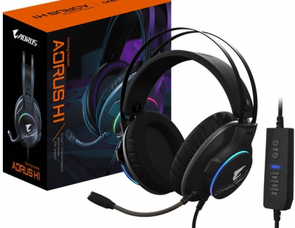 Gigabyte launches new noise cancellation Aorus H1 headset