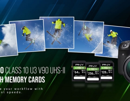 PNY X-PRO 90 UHS-II SD Cards Support Seamless 8K Video Capture