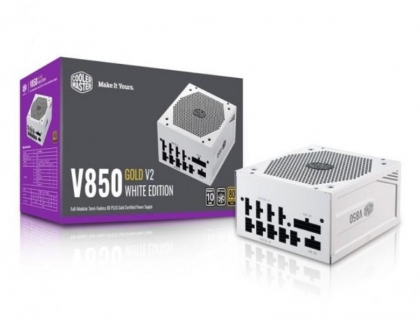 Cooler Master releases V850 Gold V2 PSU in a White Edition
