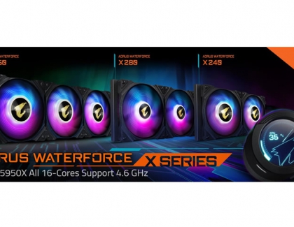 GIGABYTE Releases the AORUS WATERFORCE X SERIES AIO Liquid Cooler