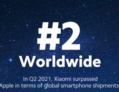 XIAOMI TAKES THE NO.2 SPOT IN GLOBAL SMARTPHONE MARKET FOR THE FIRST TIME