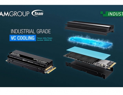 TEAMGROUP Launches Industry's First Industrial Grade VC Cooling M.2 SSD