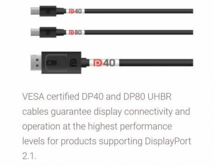 VESA RELEASES DISPLAYPORT 2.1 SPECIFICATION