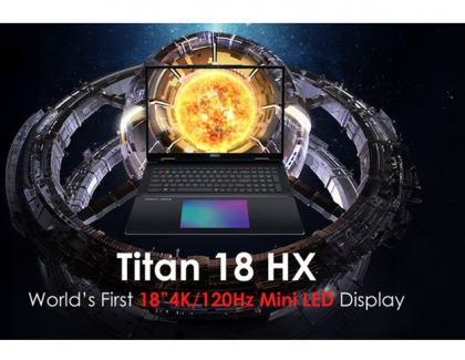 MSI Titan 18 HX Will Be the World’s First Laptop Featuring 18” 4K/120Hz Mini LED Display
