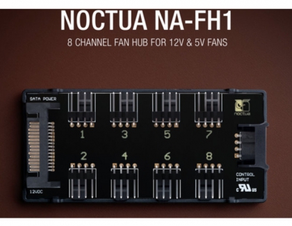 Noctua presents NA-FH1 eight channel PWM fan hub