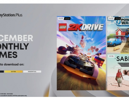 PlayStation Plus Monthly Games for December: Lego 2K Drive, Powerwash Simulator, Sable