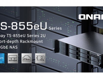 QNAP Releases Short-depth Rackmount TS-855eU NAS Series