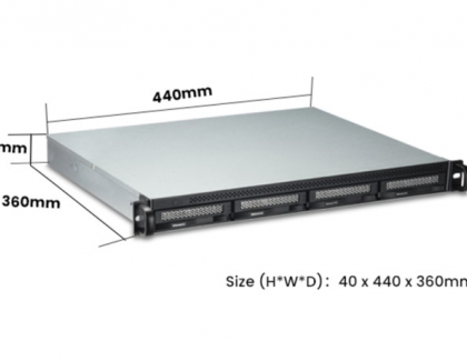 TERRAMASTER NEW 4BAY SHORT DEPTH RACKMOUNT NAS U4-423 BUILT FOR HOME MULTIMEDIA AND BACKUP CENTER