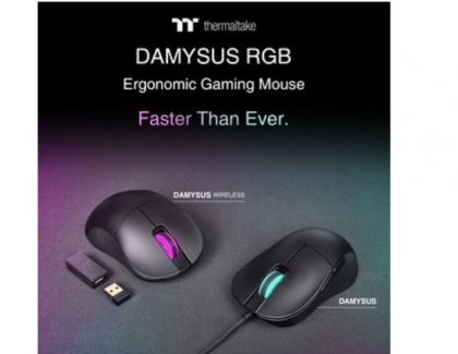 Thermaltake Unveils the New DAMYSUS RGB and DAMYSUS WIRELESS RGB Ergonomic Gaming Mouse