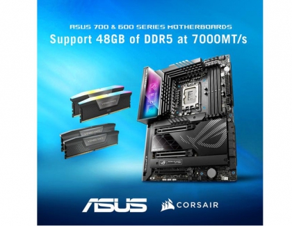 ASUS Intel 700, 600 Series Motherboards Support 48 GB of DDR5-7000 modules