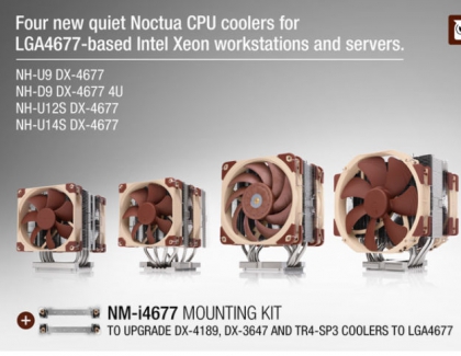Noctua presents CPU coolers for Intel’s LGA4677 Xeon platform