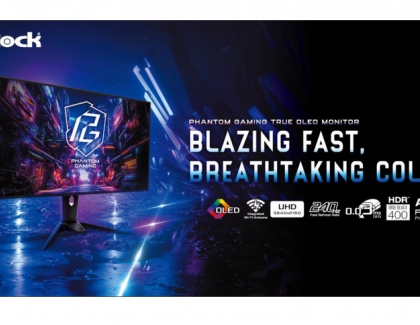 ASRock Unveils New Phantom Gaming OLED Series Monitors for the Ultimate Gaming Experience