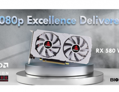 BIOSTAR ANNOUNCES THE RADEON RX 580 WHITE GRAPHICS CARD