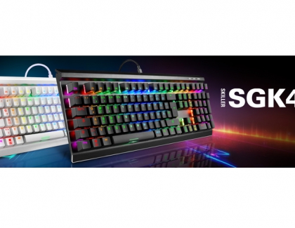 Sharkoon announces SKILLER SGK40 | Customizable Gaming Keyboard with Edge Light