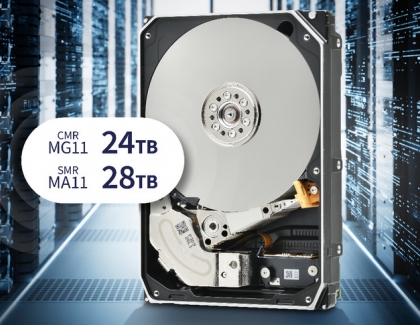 Toshiba Announces 24TB CMR and 28TB SMR Enterprise Hard Disk Drives