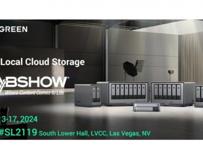 Ugreen's Inaugural Network Attached Storage NASync Series shown at NAB Show 2024