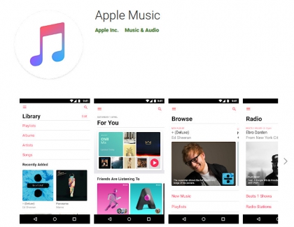 Apple Music Now Available on Android Tablets