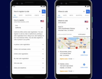 Google Search Tells You Where You Vote, Shows Election Results