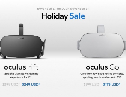 Facebook's Black Friday Deals on Oculus Rift and Go VR Are Anemic
