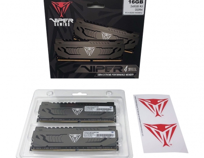 Patriot Launches the Viper Steel DDR4 16GB 4400MHz  Memory