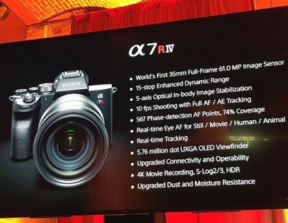 Sony A7R IV full-frame Mirrorless Camera Has a 61-megapixel Sensor