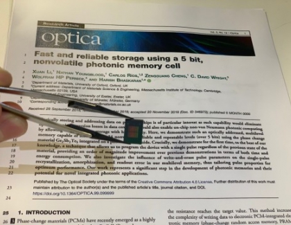 New Optical Memory Cell Achieves Record Data-Storage Density