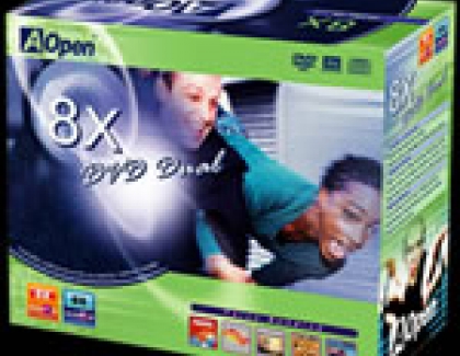 AOpen releases 8x multiformat DVD burner