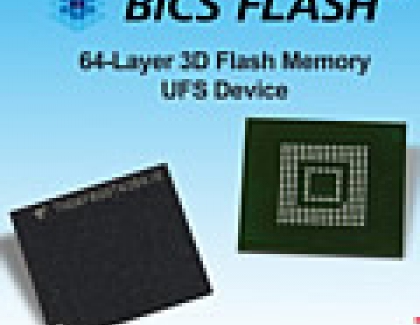 Toshiba Unveils UFS Devices Based on 64-Layer, 3D Flash Memory