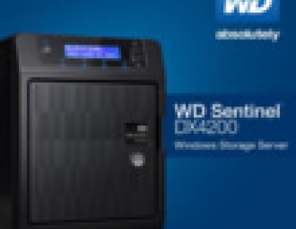 WD Sentinel DX4200 Storage Server Deploys Fast Processor and Integrated Back-up Software
