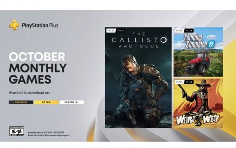 PlayStation Plus Monthly Games for October: The Callisto Protocol, Farming Simulator 22, Weird West