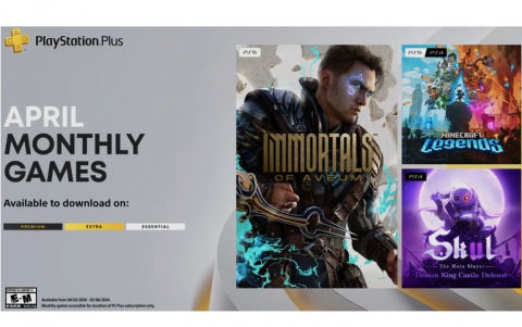 PlayStation Plus Monthly Games for April: Immortals of Aveum, Minecraft Legends, Skul: The Hero Slayer