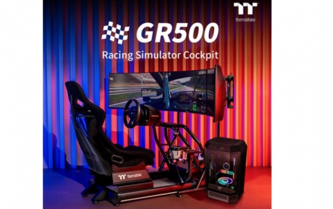 Thermaltake Debuts the GR500 Racing Simulator Cockpit and the Triple Racing Monitor Stand