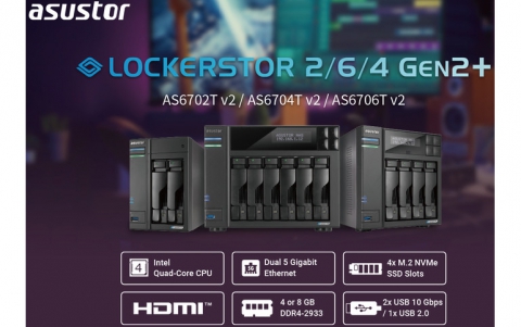 ASUSTOR has announced the release of the new upgraded Lockerstor Gen2 Plus