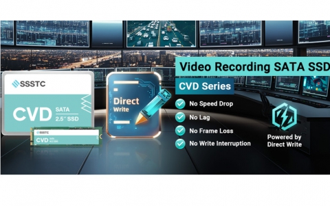 SSSTC Launches Video Recording SATA SSD for Stable, Uninterrupted Performance